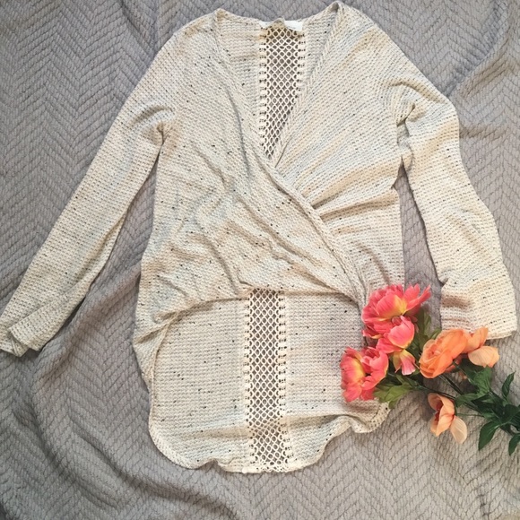 Vintage Havana Sweaters - Cross Front Highlow Summer Sweater.